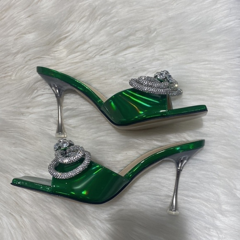 New Mach & Mach Double Bow slide sandal size 36.5EU - Picture 5 of 12